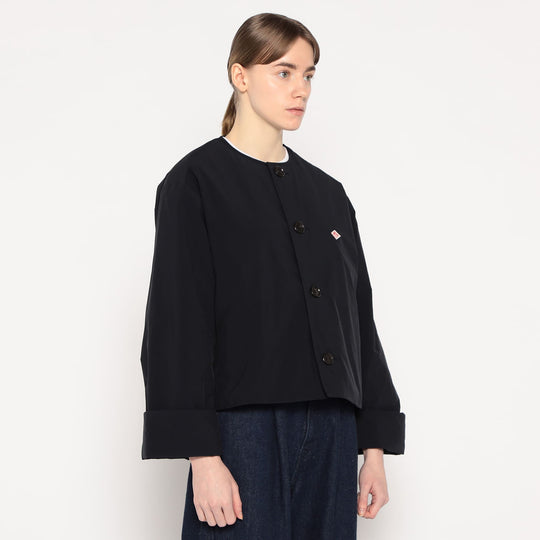 WOMEN'S INSULATION COLLARLESS WIDE JACKET