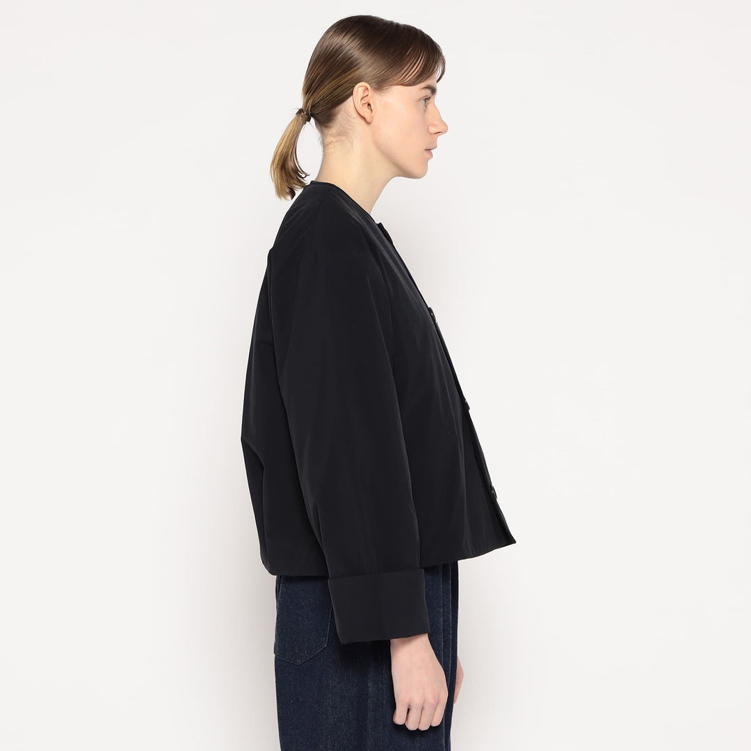 WOMEN'S INSULATION COLLARLESS WIDE JACKET