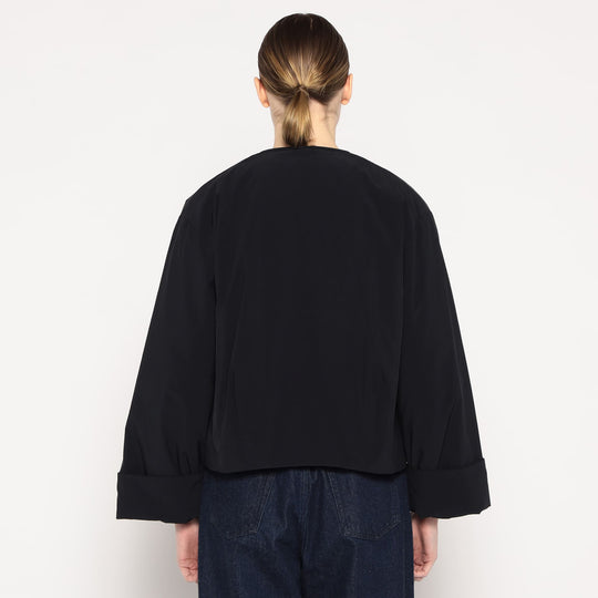 WOMEN'S INSULATION COLLARLESS WIDE JACKET