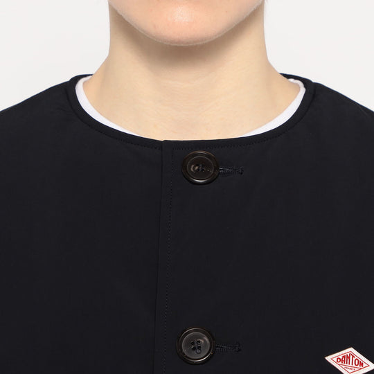 WOMEN'S INSULATION COLLARLESS WIDE JACKET