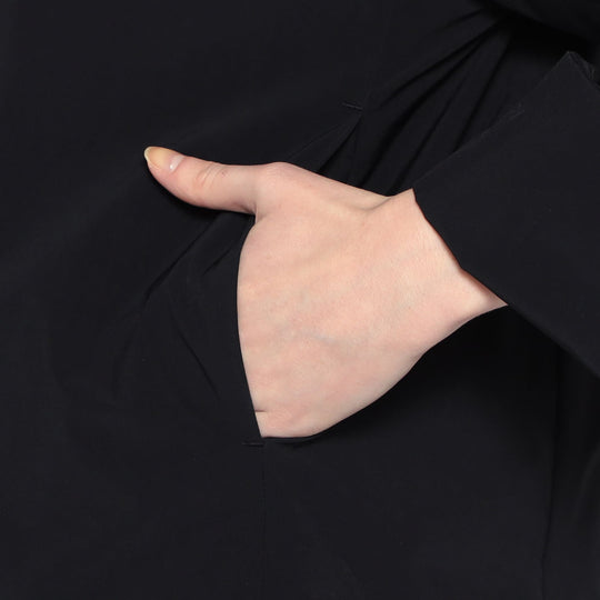 WOMEN'S INSULATION COLLARLESS WIDE JACKET