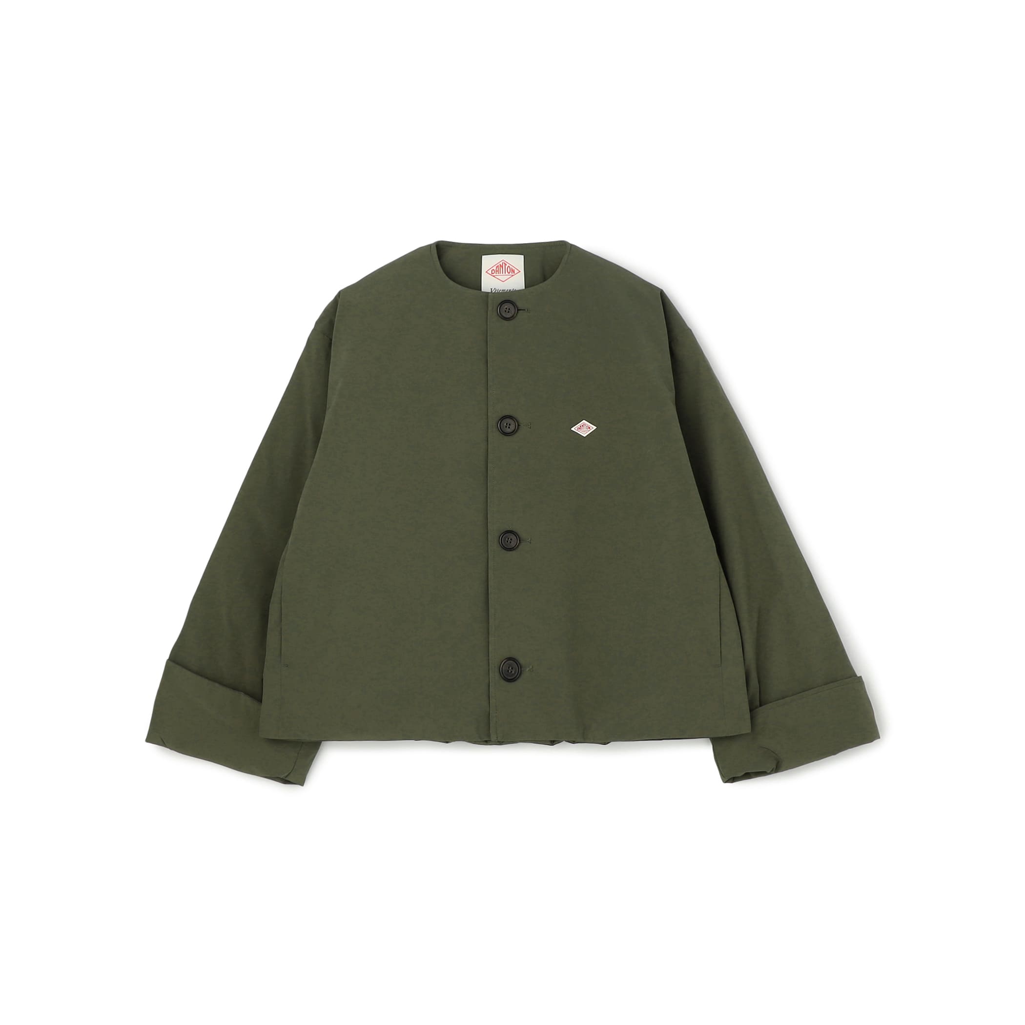 DANTON WOMEN'S INSULATION COLLARLESS WIDE JACKET