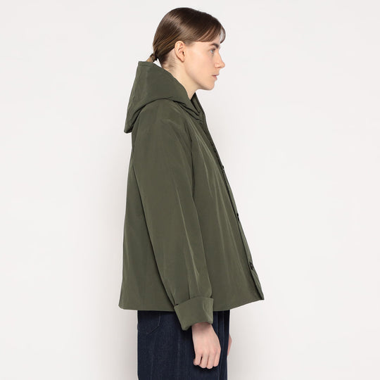 WOMEN'S INSULATION HOODED WIDE JACKET