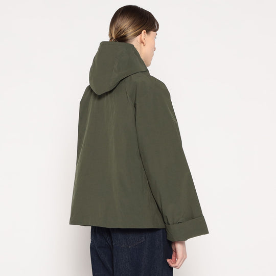 WOMEN'S INSULATION HOODED WIDE JACKET