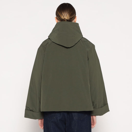 WOMEN'S INSULATION HOODED WIDE JACKET