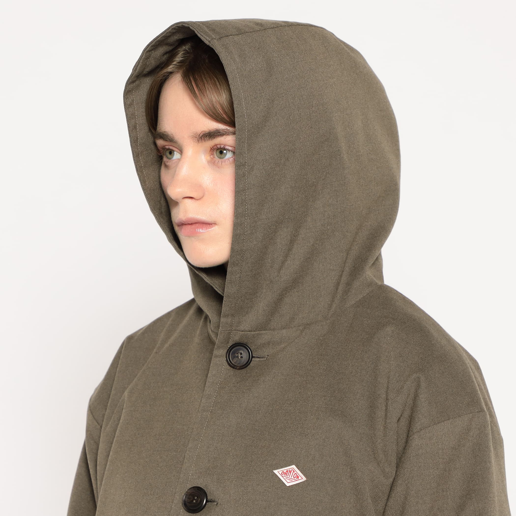 DANTON WOMEN'S WOOL LIKE INSULATION HOODED WIDE JACKET