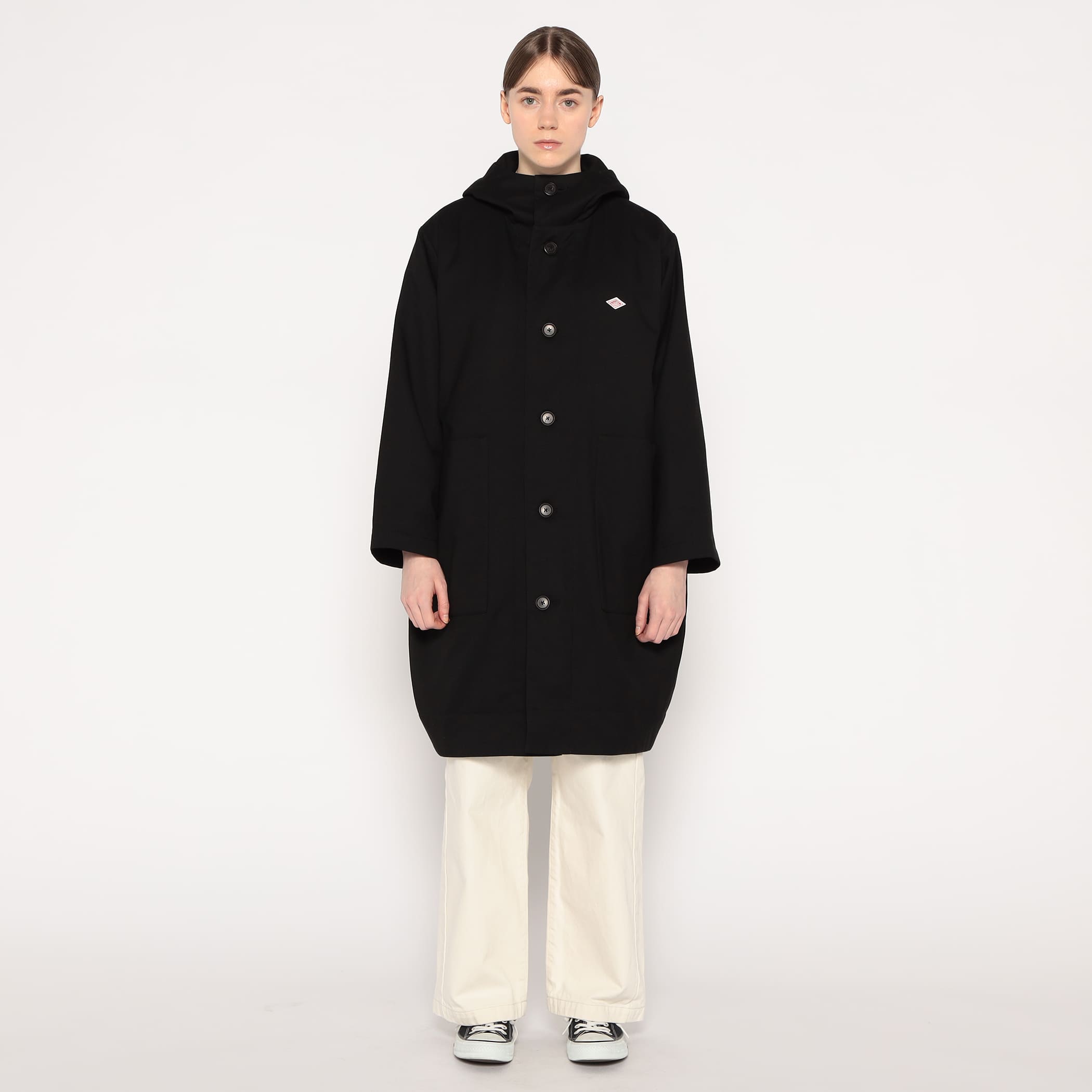 DANTON WOMEN'S WOOL LIKE INSULATION HOODED COAT