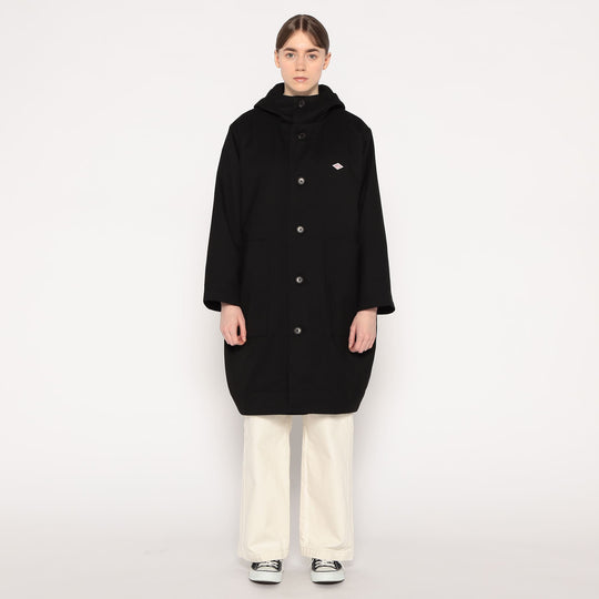 WOMEN'S WOOL LIKE INSULATION HOODED COAT