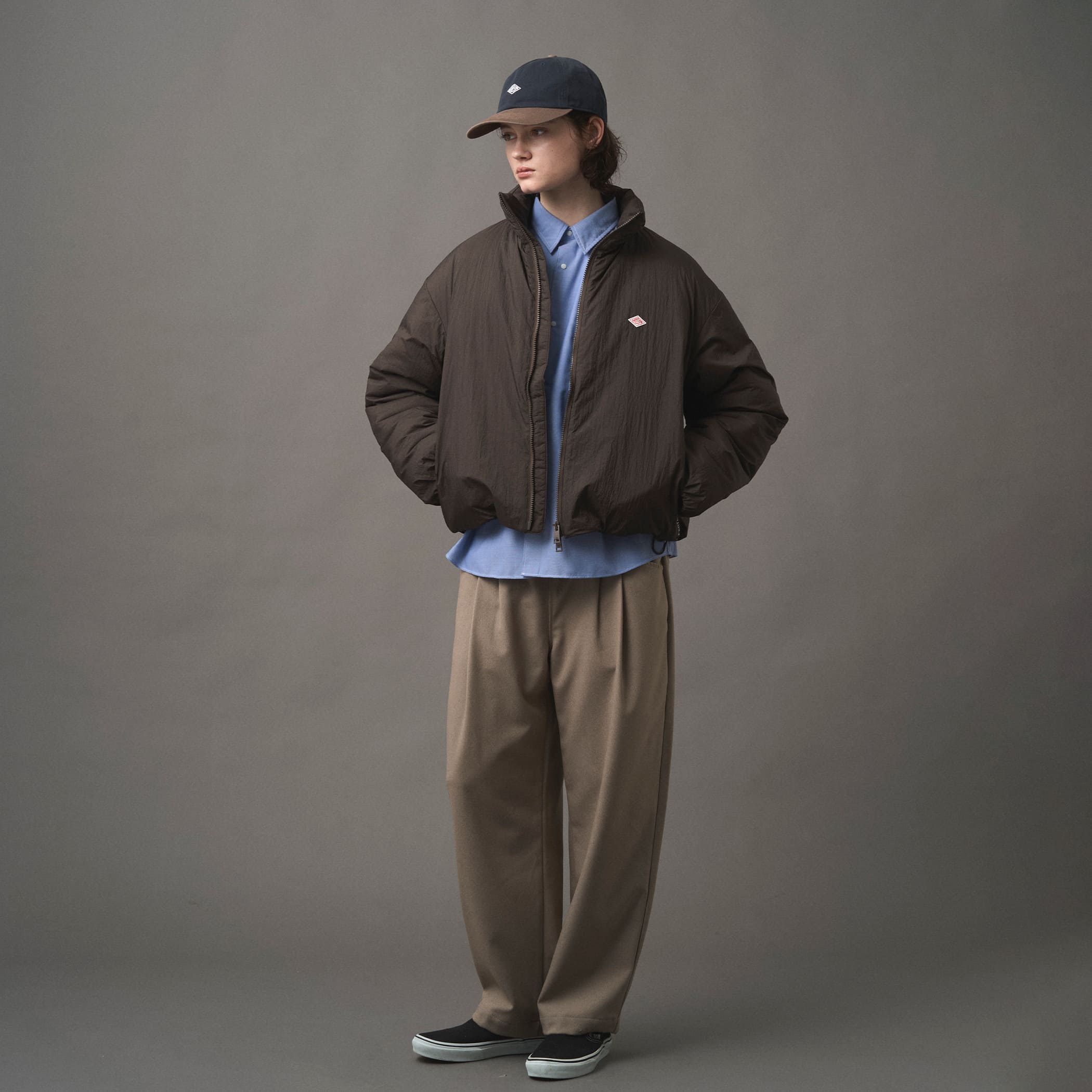 DANTON STANDCOLLAR JACKET　A0286 DANTON WOMEN'S INSULATION STAND COLLAR JACKET