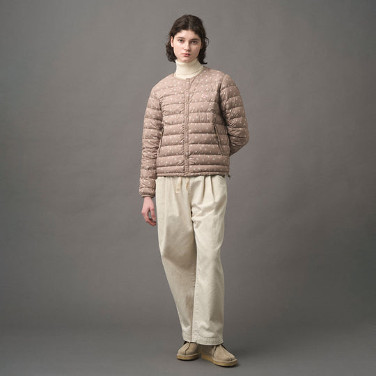 WOMEN'S CREWNECK INNER DOWN JACKET POLKA DOT