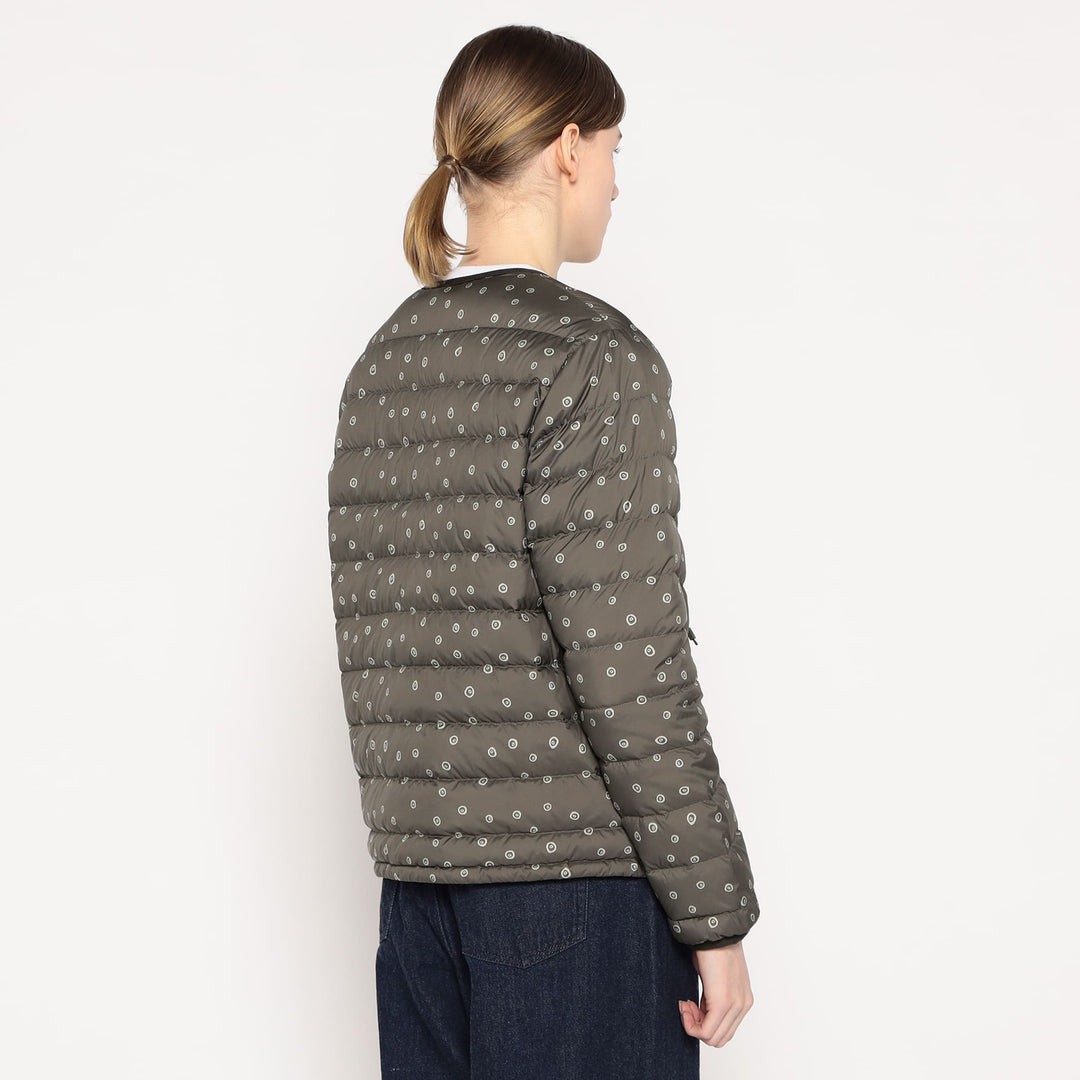 WOMEN'S CREWNECK INNER DOWN JACKET POLKA DOT