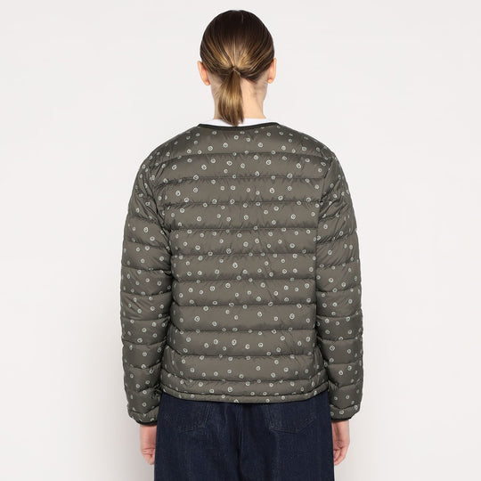WOMEN'S CREWNECK INNER DOWN JACKET POLKA DOT