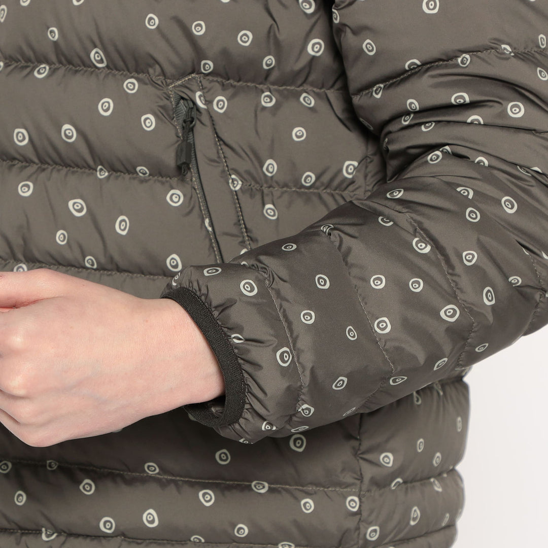 WOMEN'S CREWNECK INNER DOWN JACKET POLKA DOT