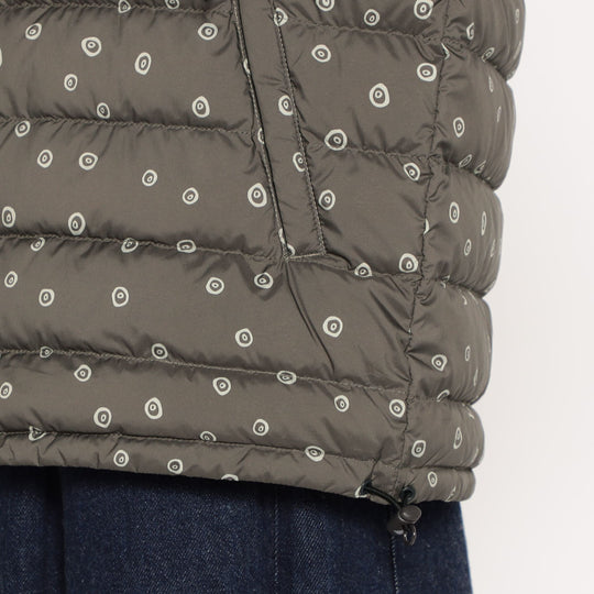 WOMEN'S CREWNECK INNER DOWN JACKET POLKA DOT