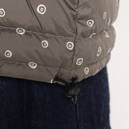 WOMEN'S CREWNECK INNER DOWN JACKET POLKA DOT