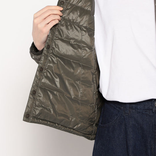 WOMEN'S CREWNECK INNER DOWN JACKET POLKA DOT