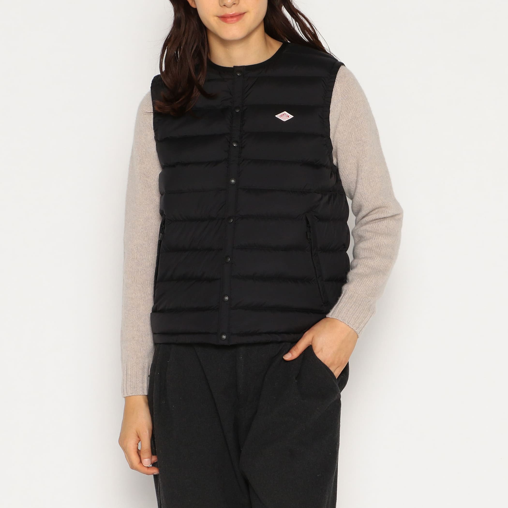 DANTON WOMEN'S CREWNECK INNER DOWN VEST