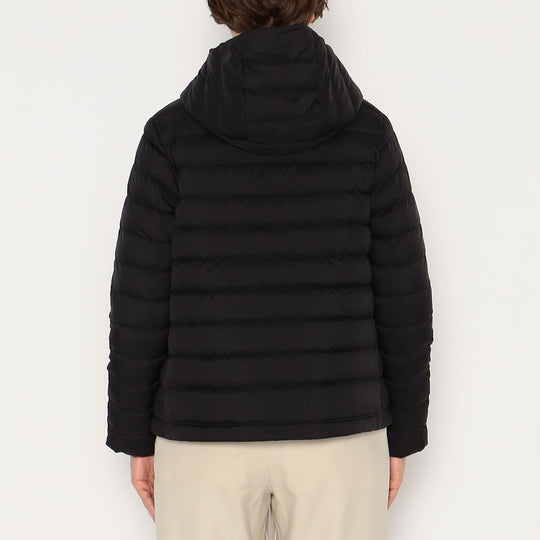 WOMEN'S NYLON TAFFETA MIDDLE DOWN HOODED JACKET