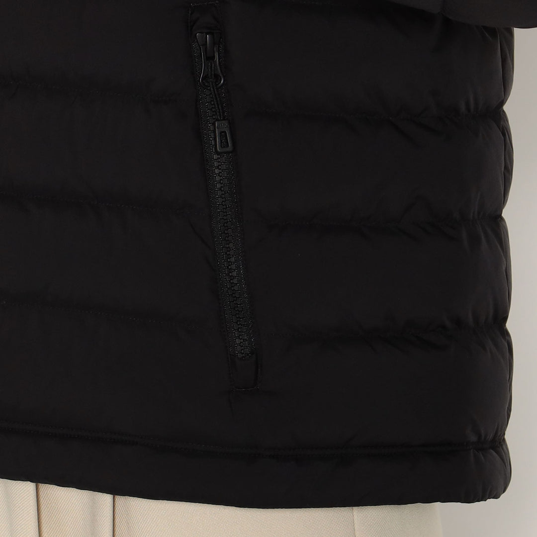 WOMEN'S NYLON TAFFETA MIDDLE DOWN HOODED JACKET