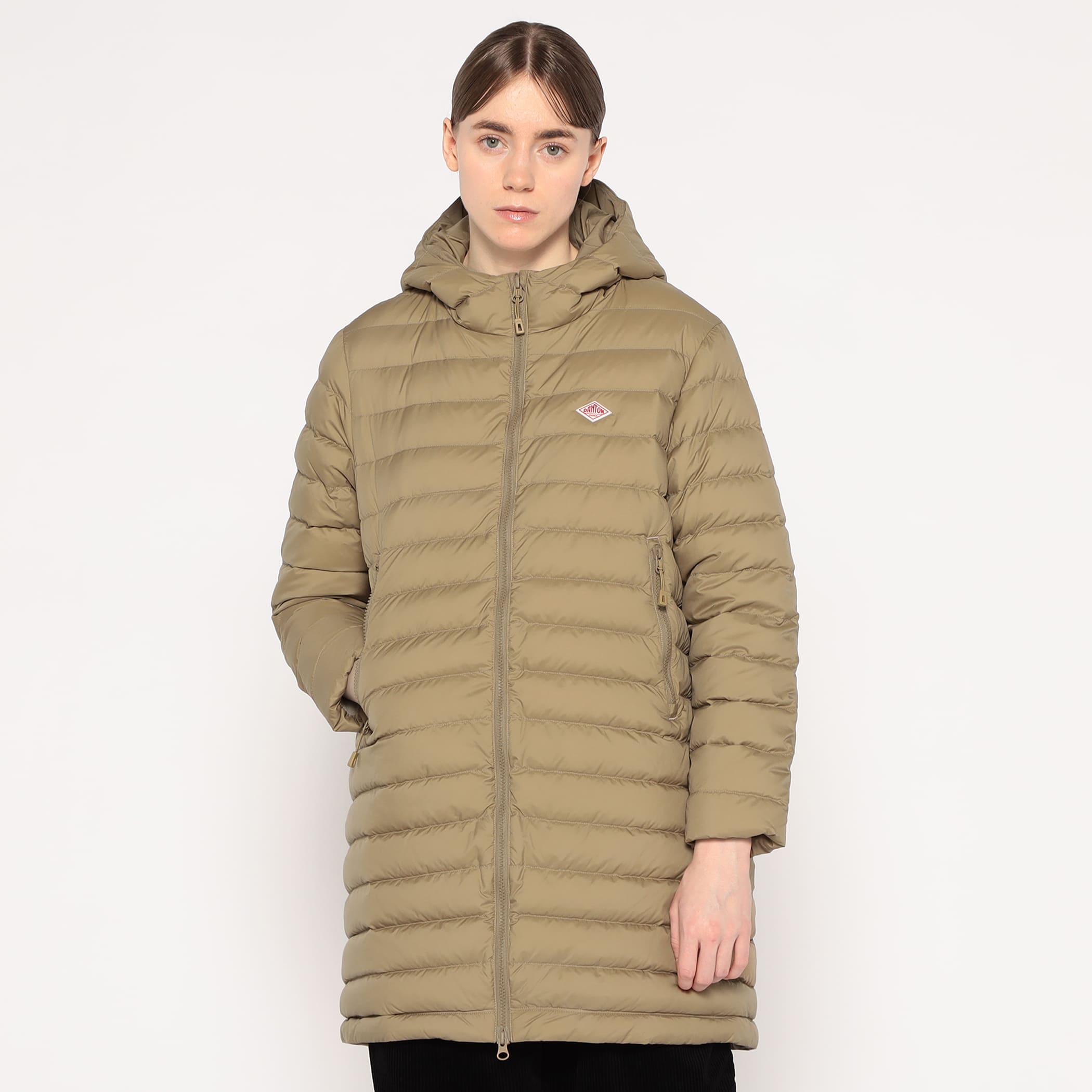 DANTON　DOWN HOODED JACKET アイボリー　XS DANTON DOWN HOODED JACKET アイボリー XS DANTON/DOWN HOODED