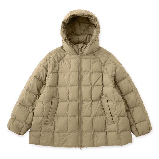 WOMEN'S NYLON TAFFETA SQUARE QUILTED DOWN JACKET