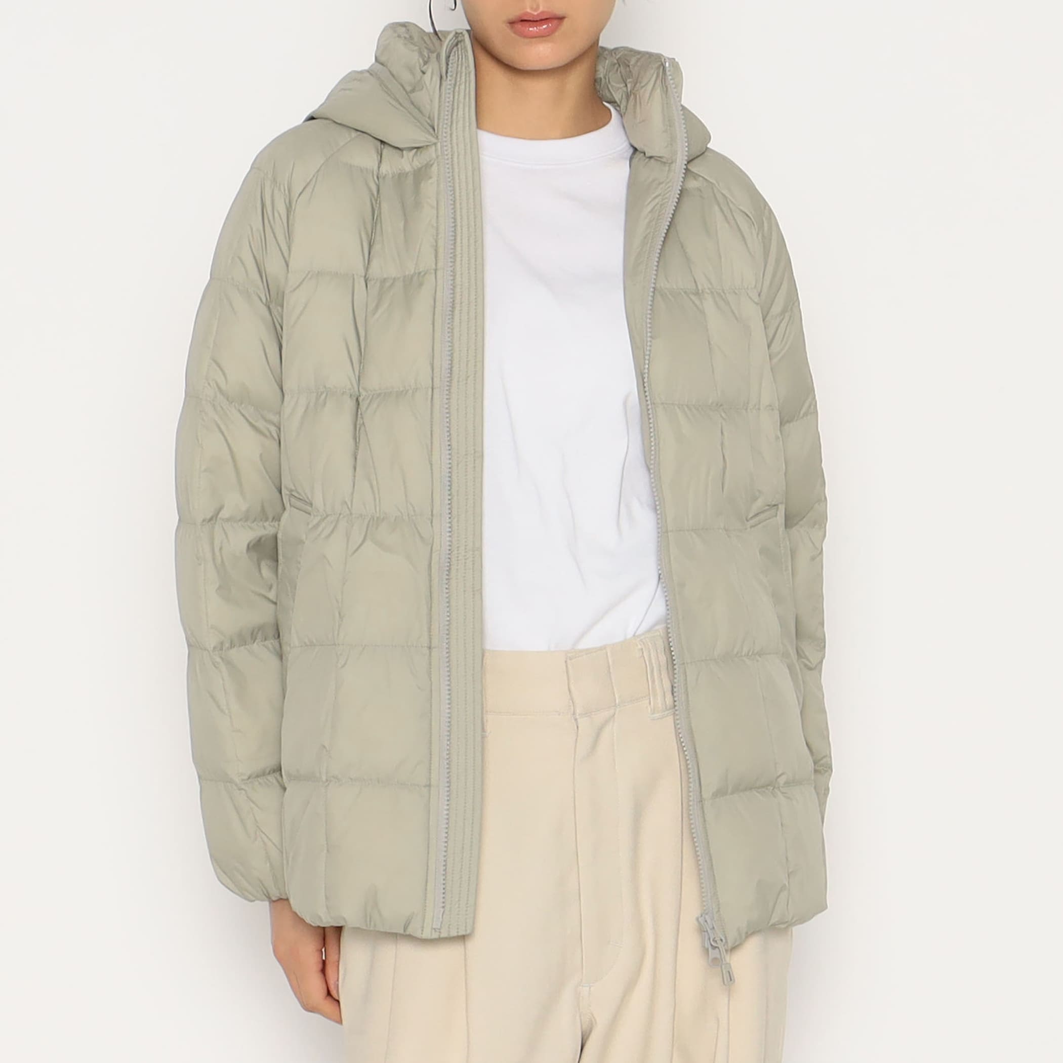 nm-2295.DANTON ダントン DOWN JACKET WOMEN'S NYLON TAFFETA MIDDLE DOWN HOODED COAT｜COAT｜DANTON