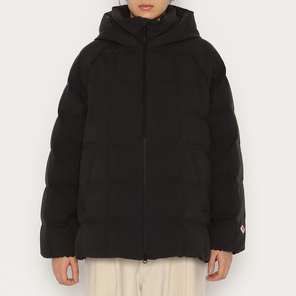 WOMEN'S WOOL LIKE POLYESTER SQUARE QUILTED DOWN JACKET