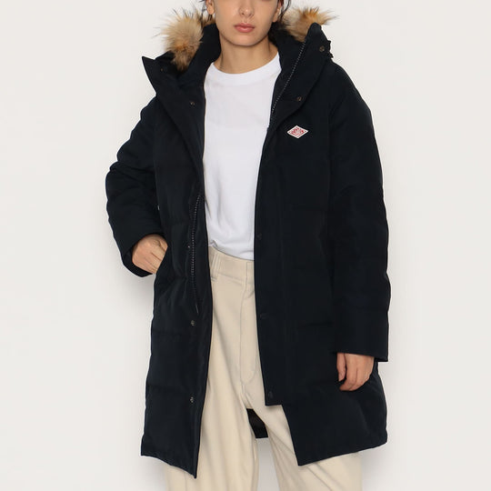 WOMEN'S FAUX FUR HOODED DOWN COAT