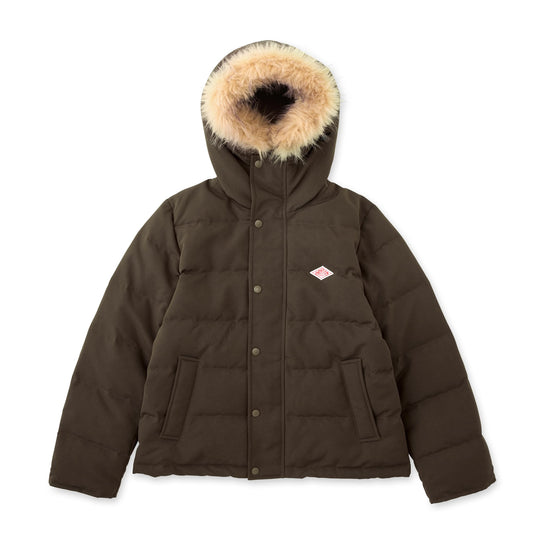 WOMEN'S FAUX FUR HOODED DOWN JACKET