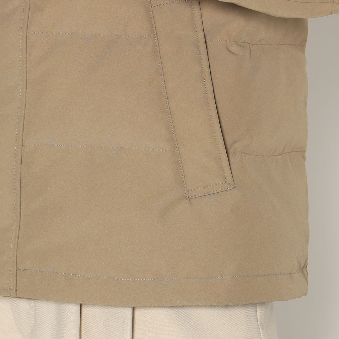 WOMEN'S FAUX FUR HOODED DOWN JACKET