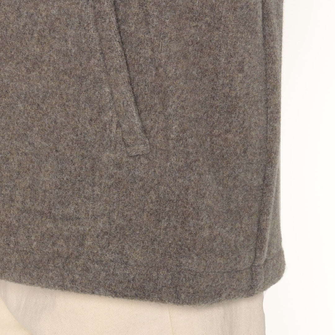 WOMEN'S WOOL PILE ROUND COLLAR JACKET