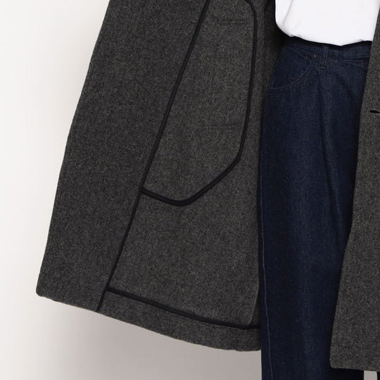 WOMEN'S WOOL LIGHT PILE HOODED COAT