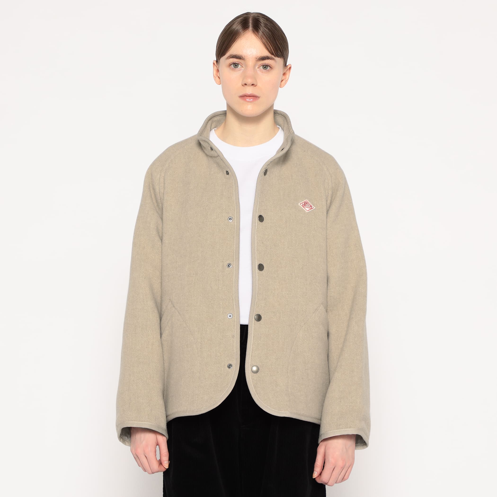 DANTON STANDCOLLAR JACKET　A0286 DANTON MEN'S WOOL LIGHT PILE STANDCOLLAR JACKET