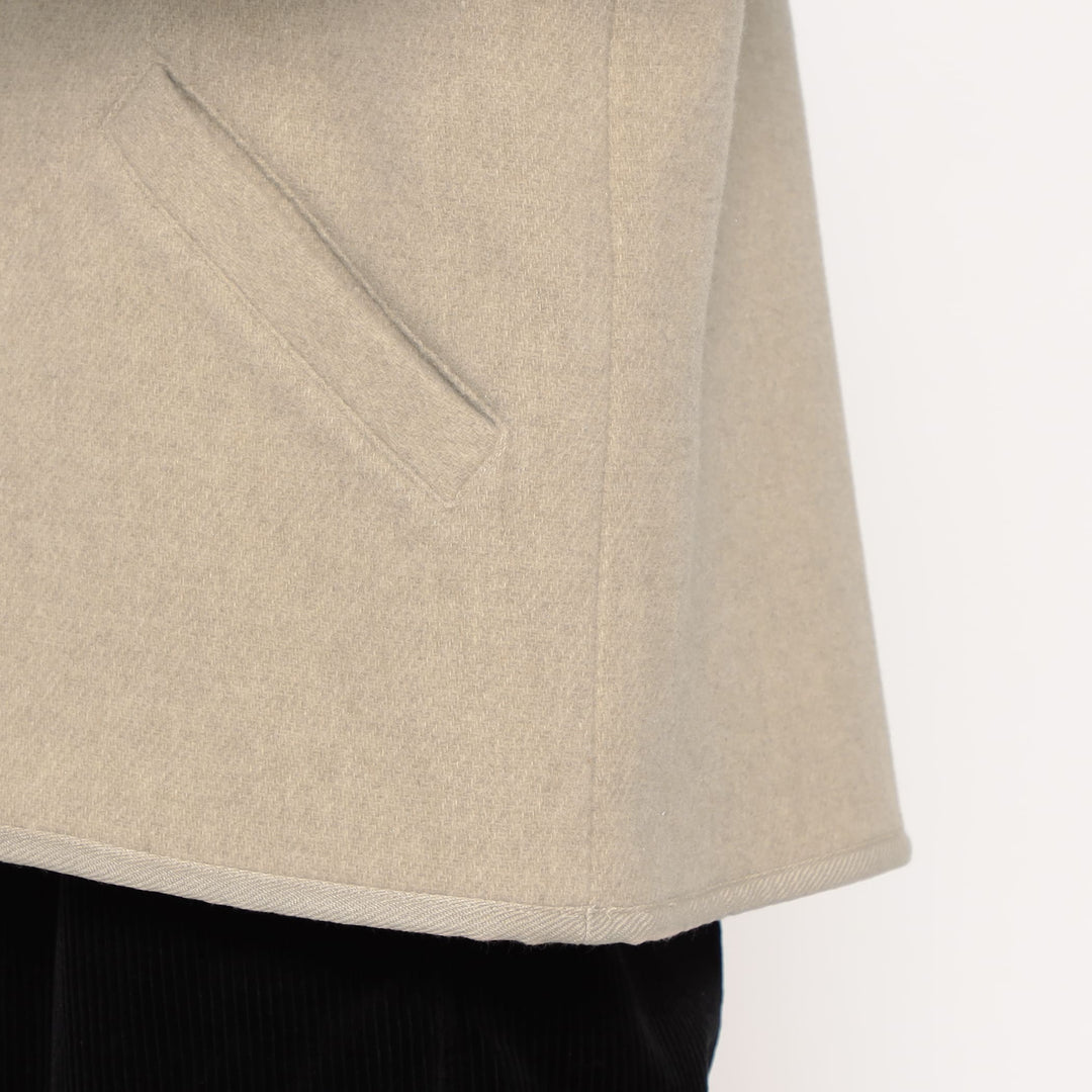 WOMEN'S WOOL LIGHT PILE STANDCOLLAR JACKET