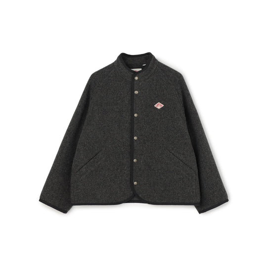 WOMEN'S WOOL LIGHT PILE STANDCOLLAR JACKET