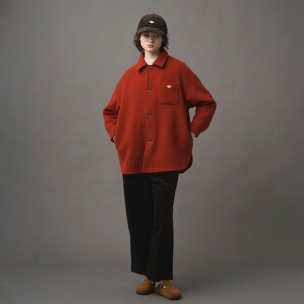 WOMEN'S WOOL MELTON SHIRT BLOUSON