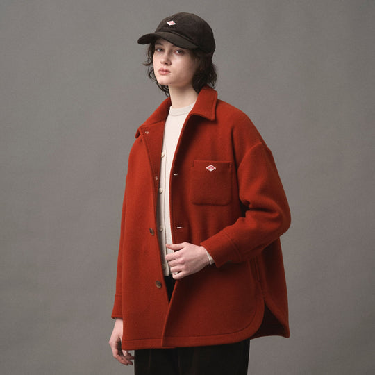 WOMEN'S WOOL MELTON SHIRT BLOUSON