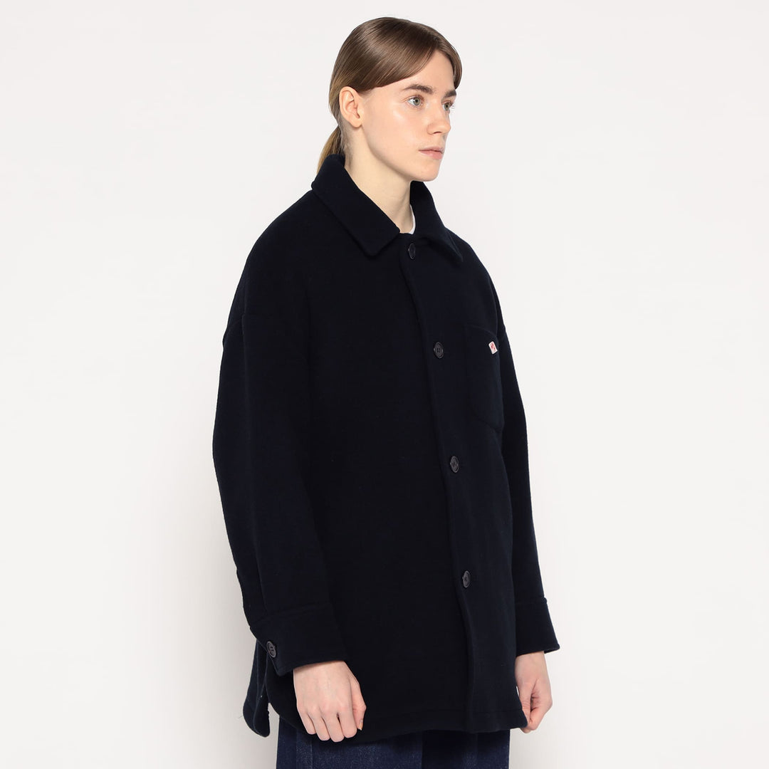 WOMEN'S WOOL MELTON SHIRT BLOUSON