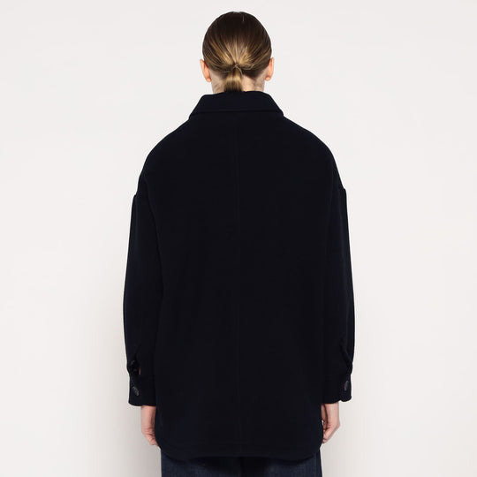 WOMEN'S WOOL MELTON SHIRT BLOUSON