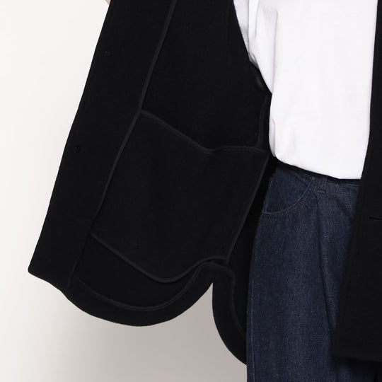 WOMEN'S WOOL MELTON SHIRT BLOUSON