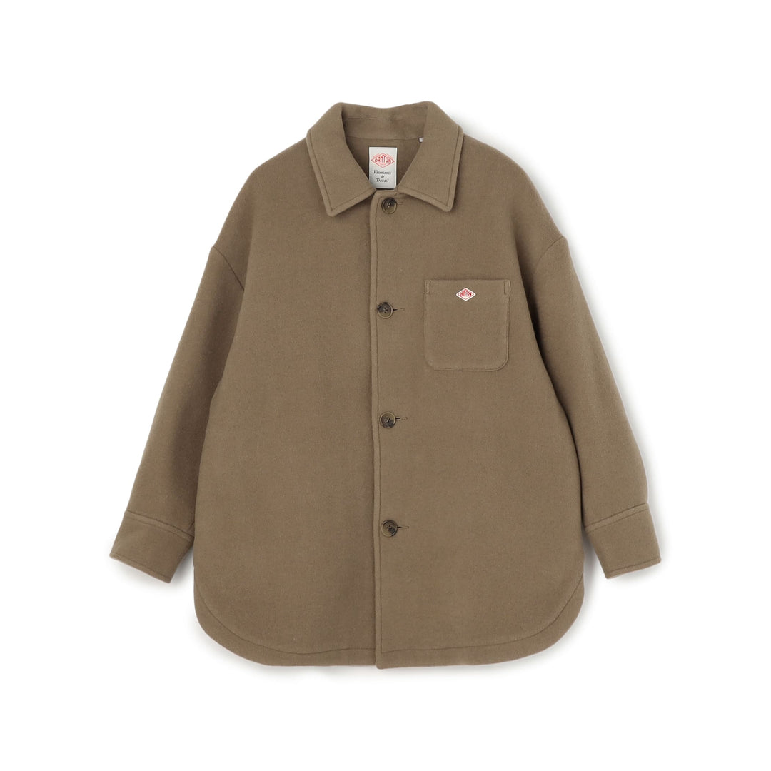 WOMEN'S WOOL MELTON SHIRT BLOUSON