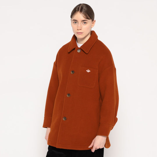 WOMEN'S WOOL MELTON SHIRT BLOUSON