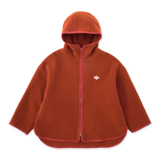 WOMEN'S WOOL MELTON HOODED JACKET