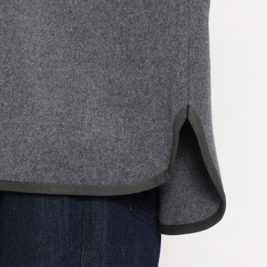 WOMEN'S WOOL MELTON HOODED JACKET