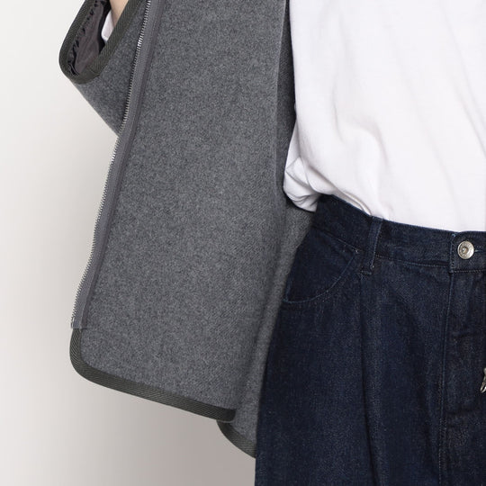 WOMEN'S WOOL MELTON HOODED JACKET