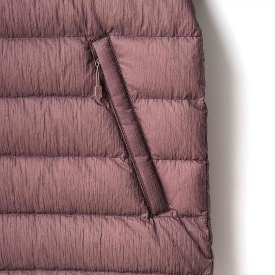 WOMEN'S NYLON TAFFETA WHITE GOOSE INNER DOWN JACKET