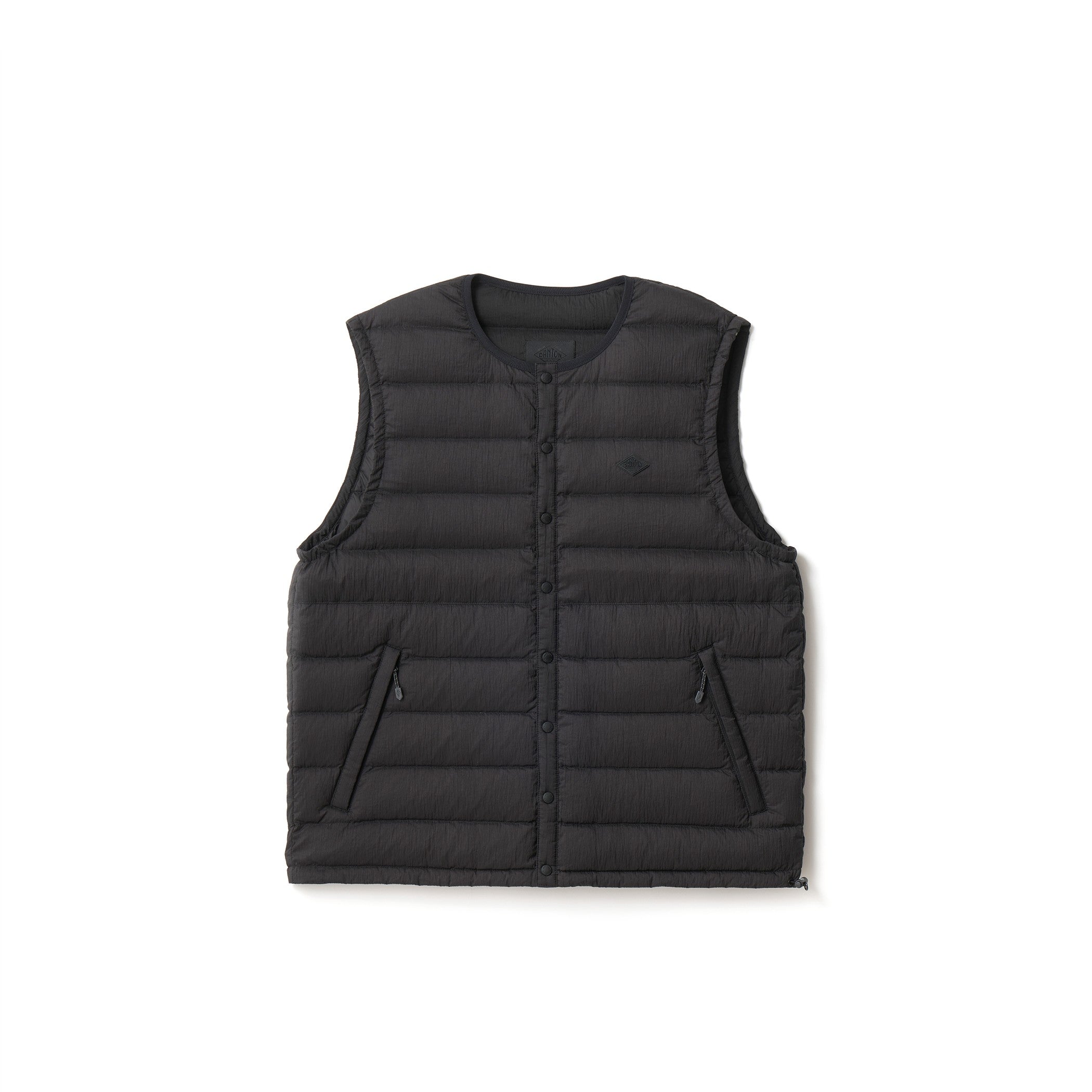 DANTON WOMEN'S NYLON TAFFETA WHITE GOOSE INNER DOWN VEST