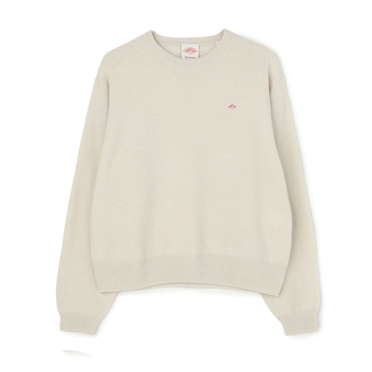 WOMEN'S LAMBSWOOL CREW NECK KNIT PULLOVER