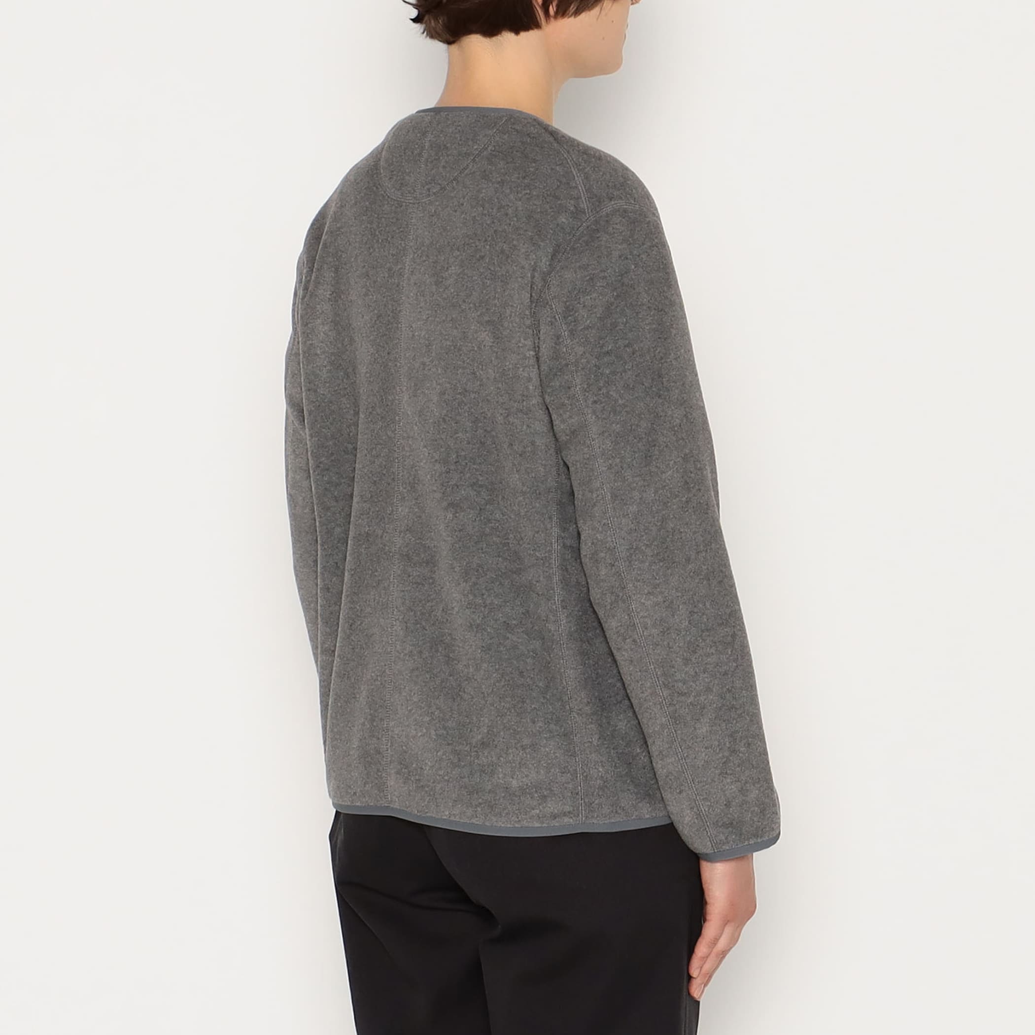 DANTON WOMEN'S FLEECE COLLARLESS JACKET