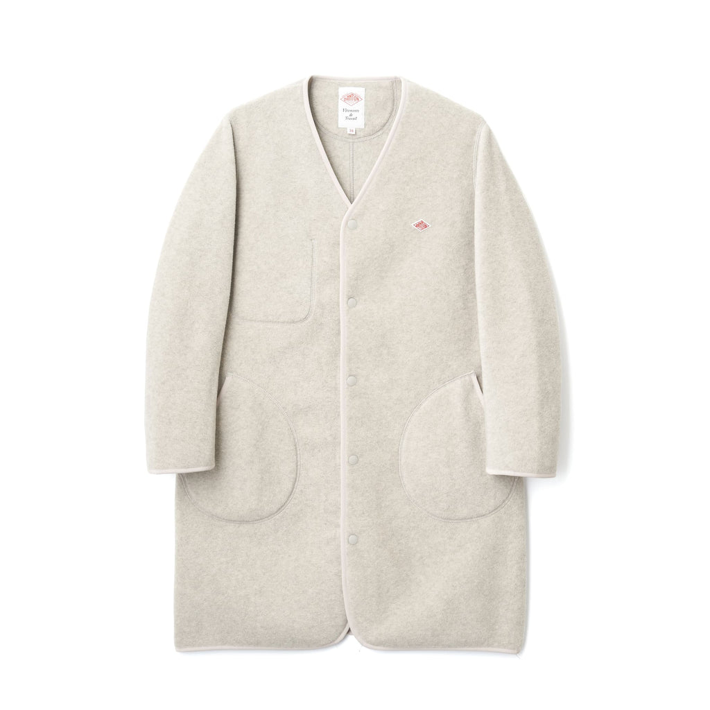 ジャケット・アウター DANTON WOMEN'S FLEECE COLLARLESS COAT WOMEN'S FLEECE COLLARLESS JACKET（その他トップス）｜DANTON